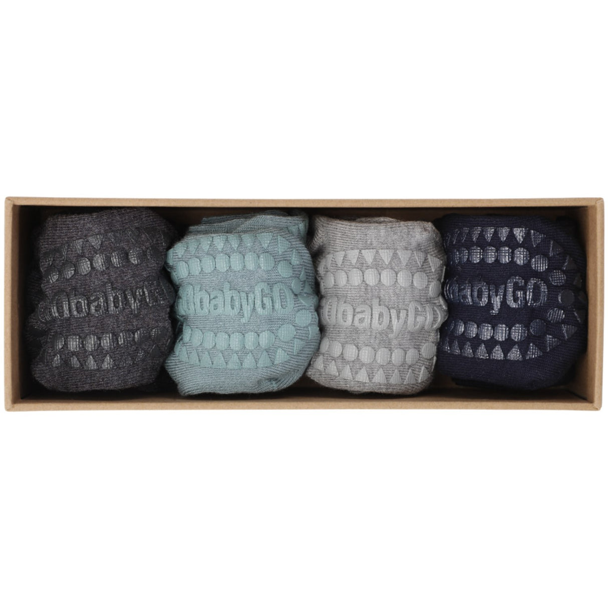 Gobabygo Grey/Blue/Blue/Grey Combo Box Bamboo