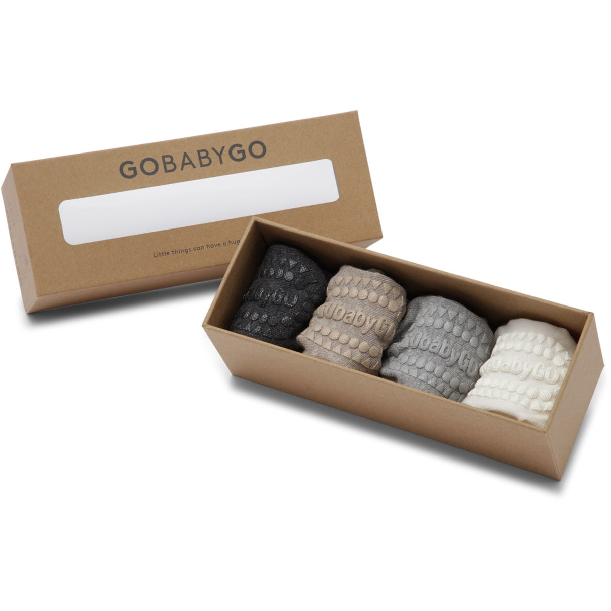 Gobabygo Grey/Sand/Off-White/Grey Combo Box Bamboo