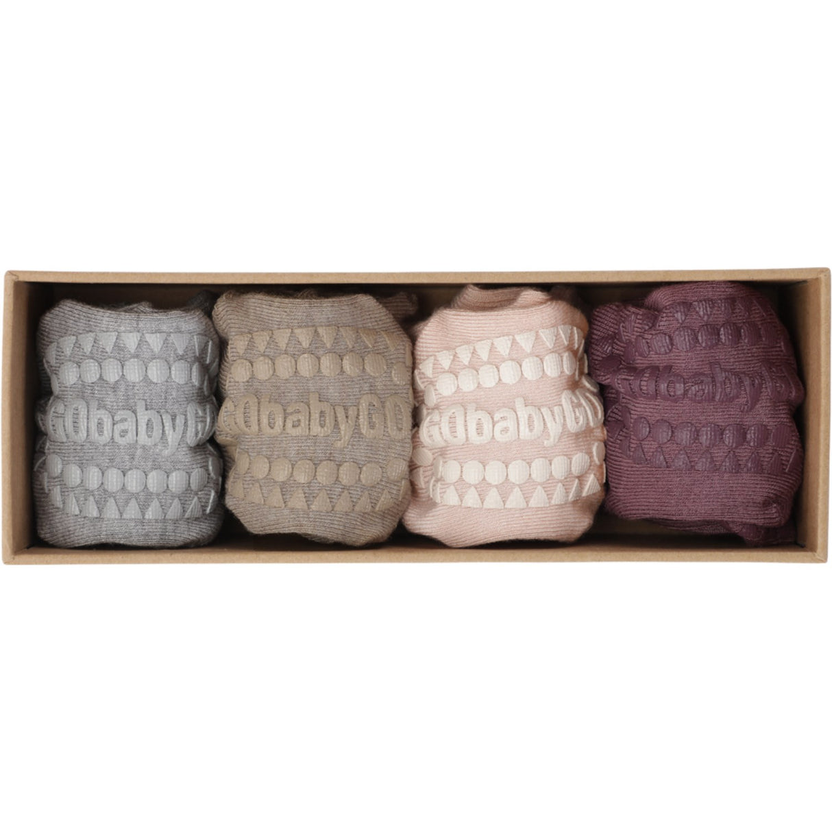 Gobabygo Grey/Sand/Purple/Pink Combo Box Bamboo