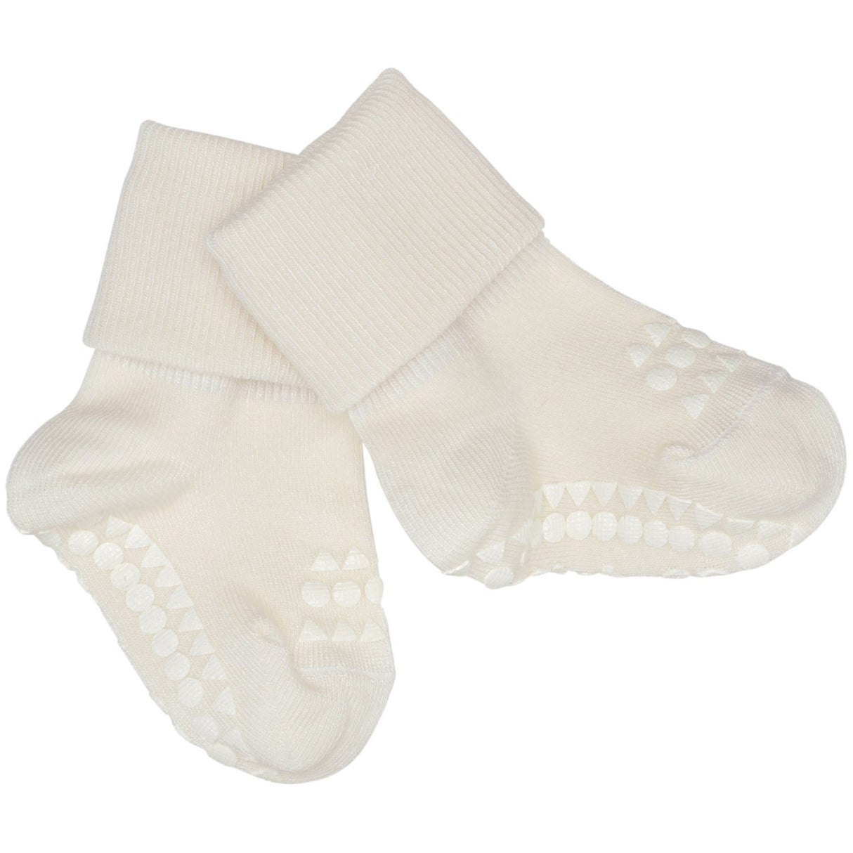 Gobabygo Off White Non-Slip Socks Bamboo