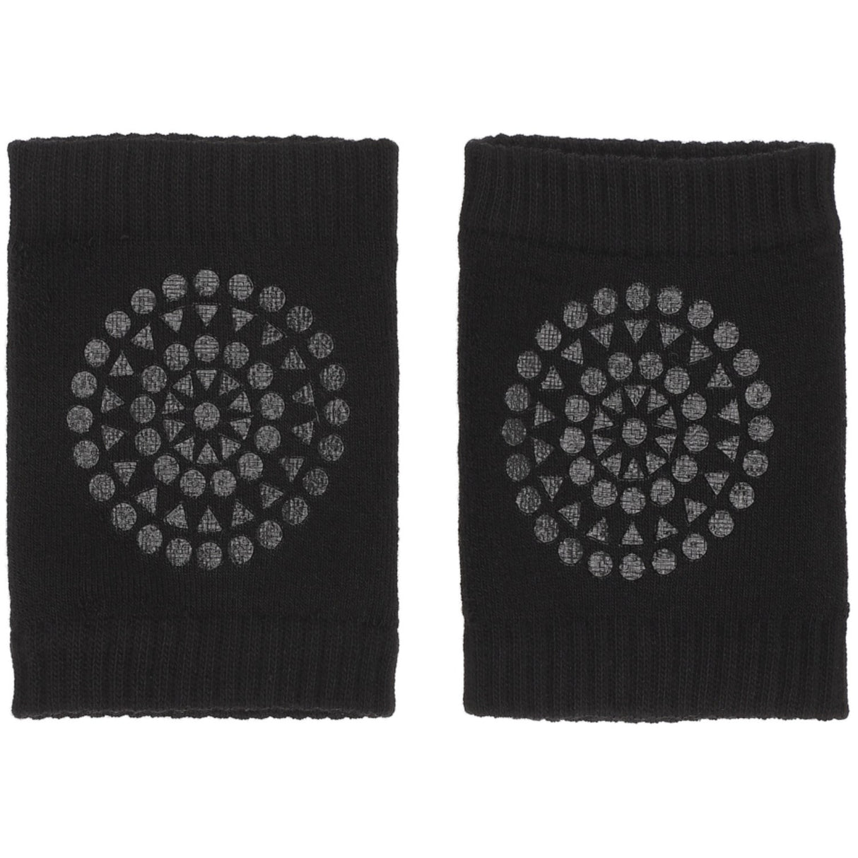 Gobabygo Black Crawling Knee Pads Organic Terry Cotton