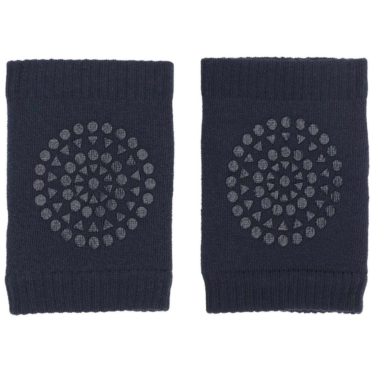 Gobabygo Navy Blue Crawling Knee Pads Organic Terry Cotton