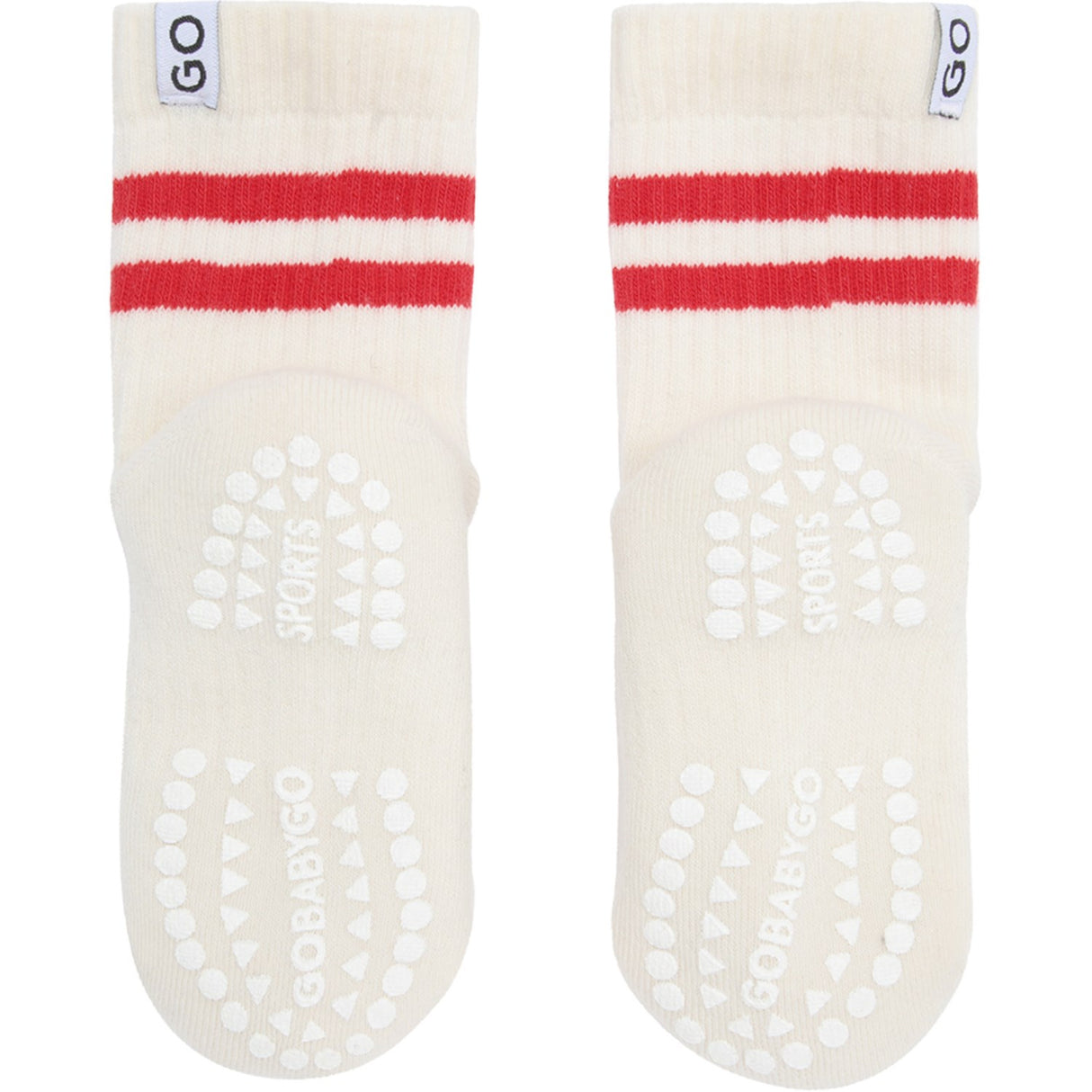 Gobabygo Red Non-Slip Sport Socks