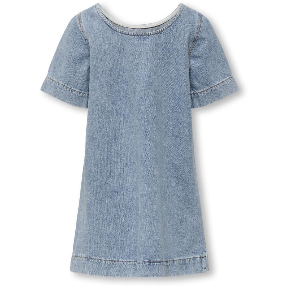 kids ONLY Light Blue Denim Gigi Bow A-Shape Dress Denim