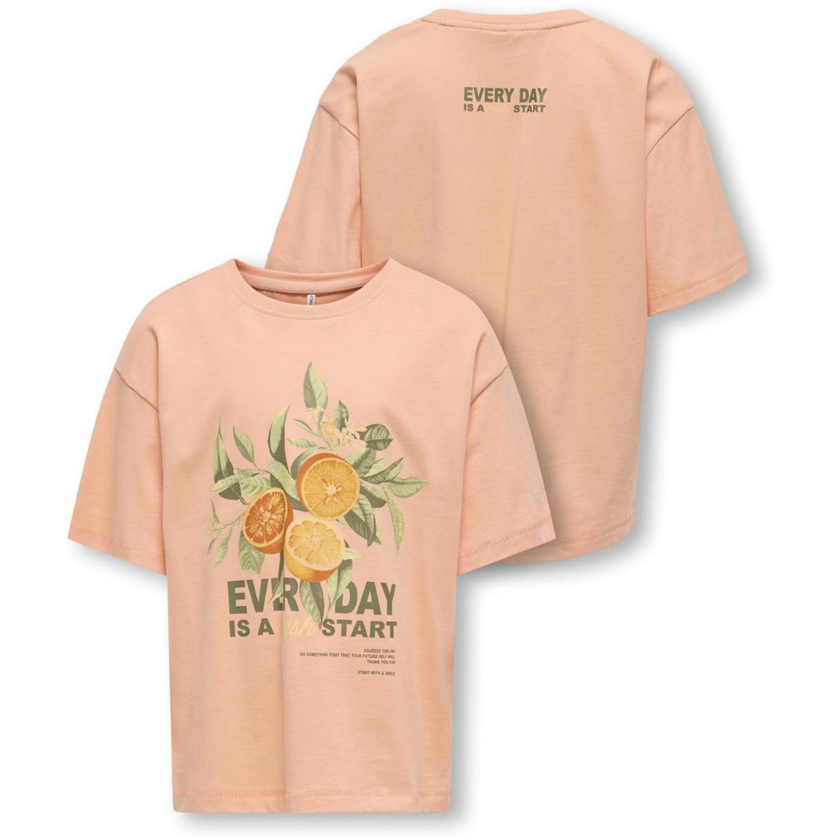 kids ONLY Salmon Fresh Helen Life Loose T-Shirt Noos