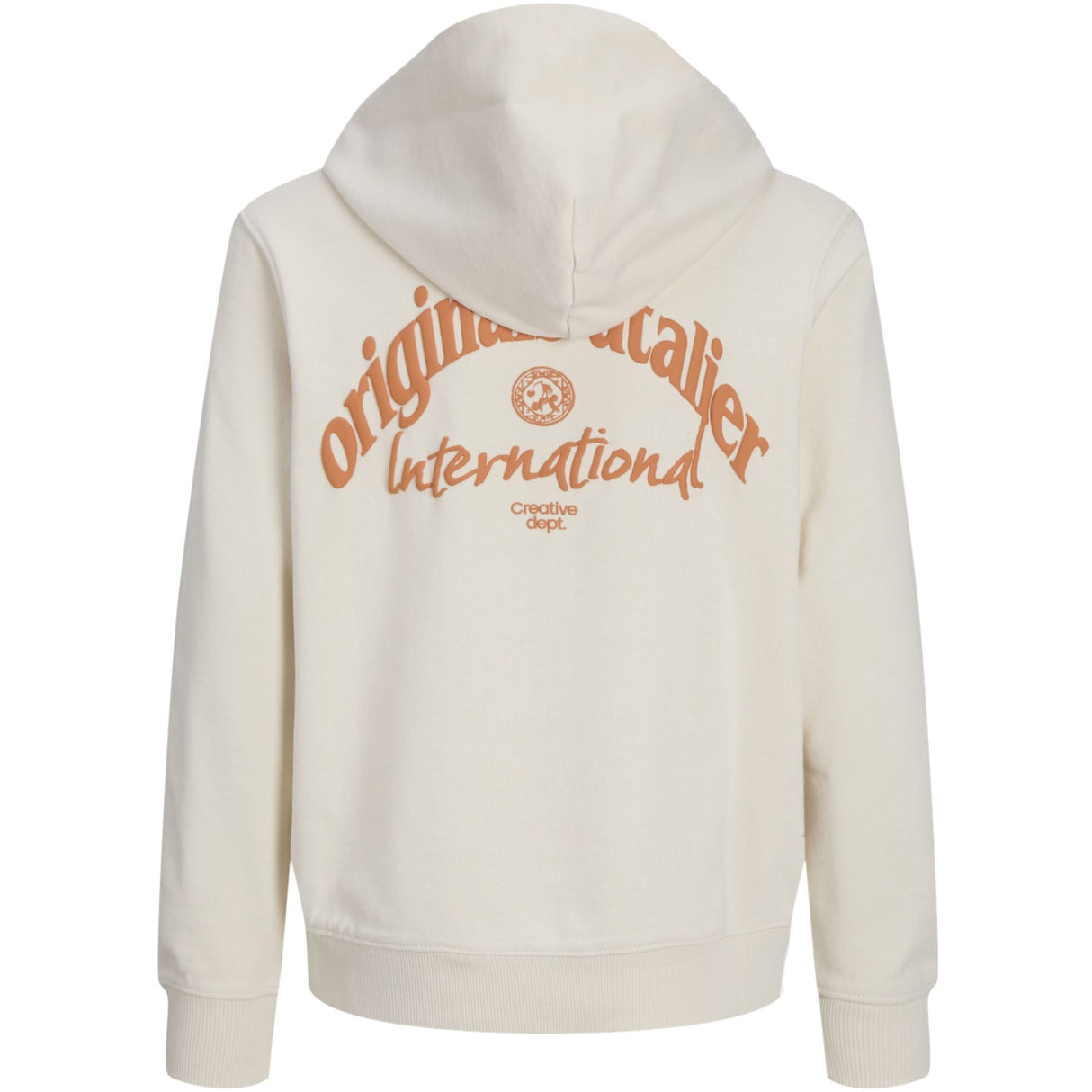 Jack & Jones Junior Antique White Aros Type Sweat Hoodie Back