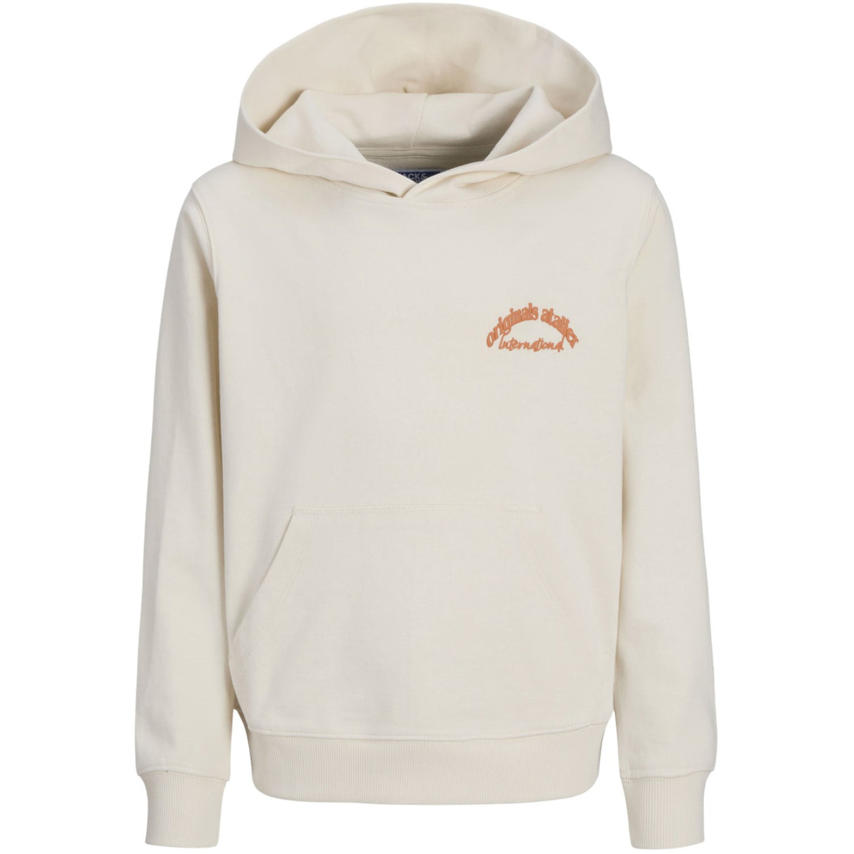 Jack & Jones Junior Antique White Aros Type Sweat Hoodie Back