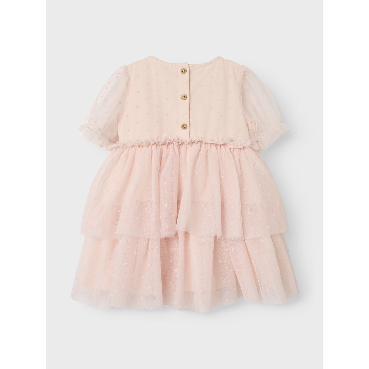 Lil'Atelier Peach Blush Frilla Loose Tulle Dress