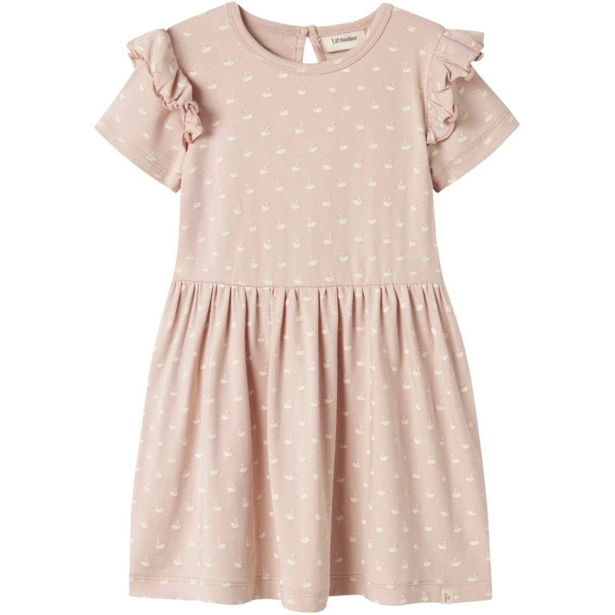 Lil'Atelier Peach Whip Swans Gayo Dress