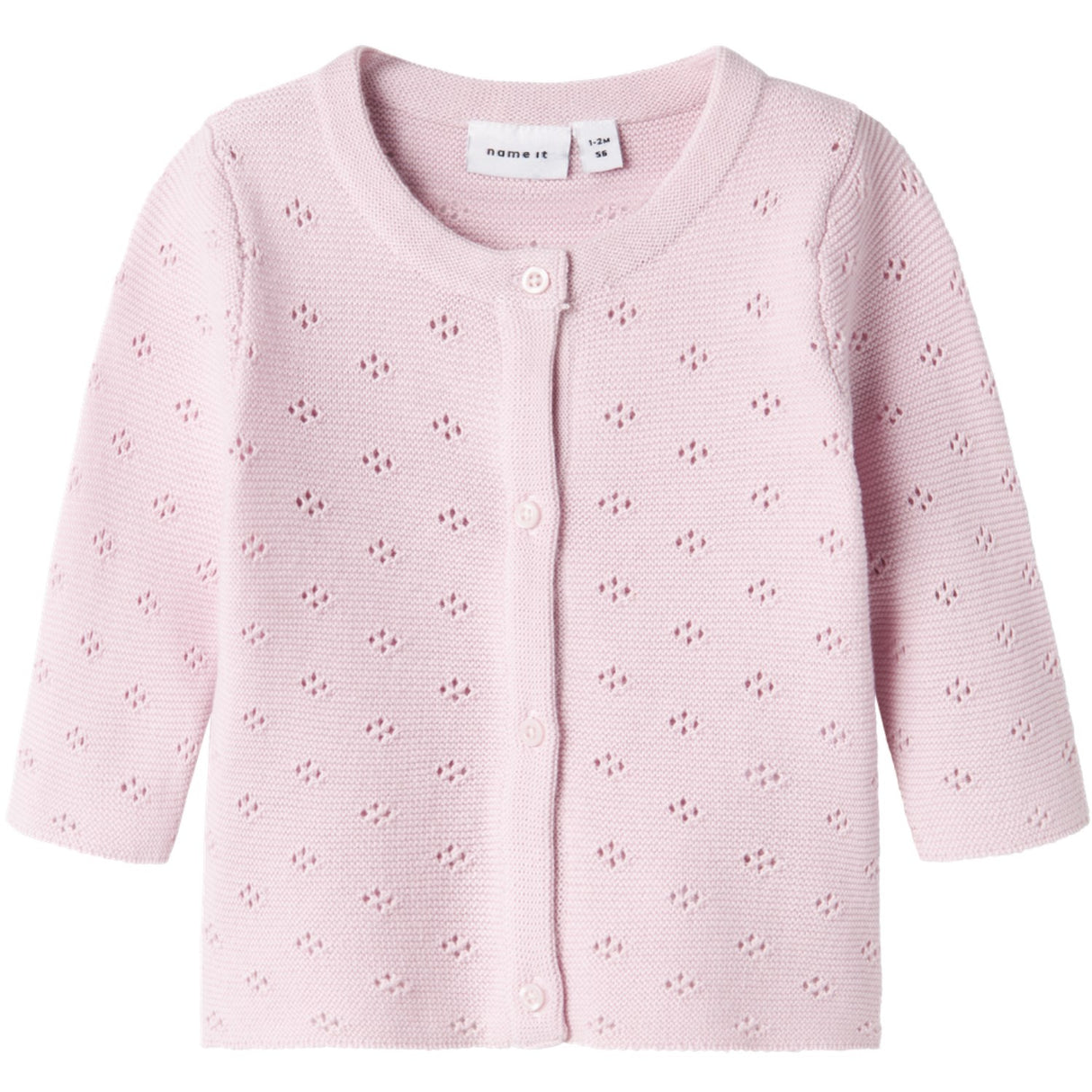 Name It Light Lilac Fie Knit Cardigan