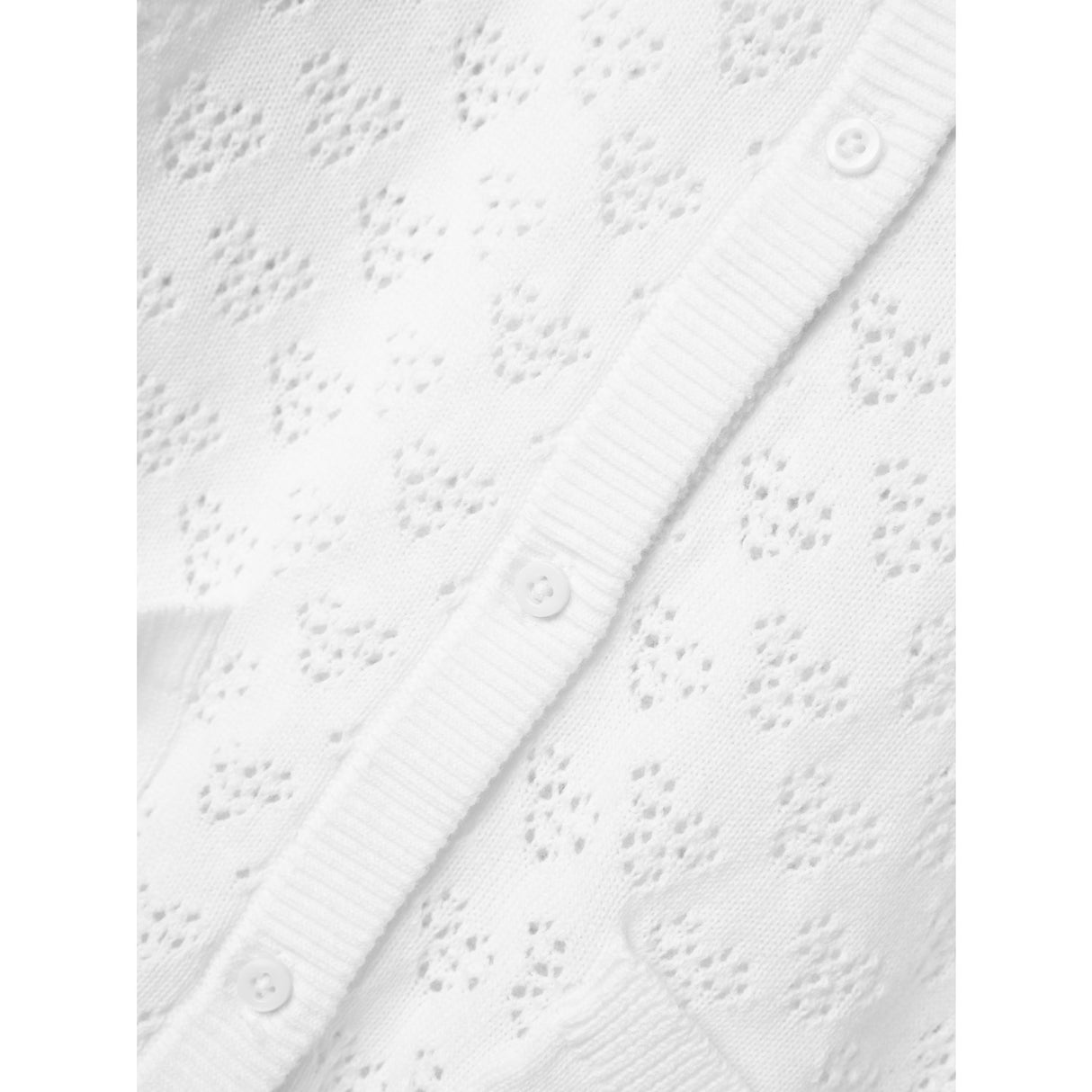 Name It Bright White Felotte Knit Cardigan