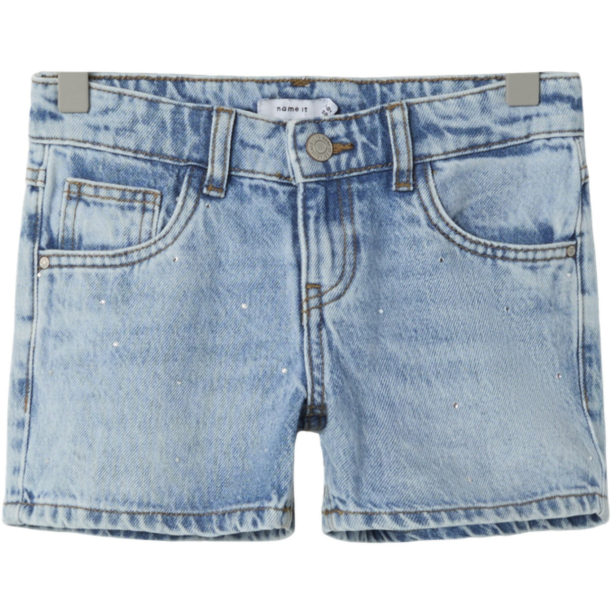 Name It Medium Blue Denim Rose Regular Denim Shorts Noos