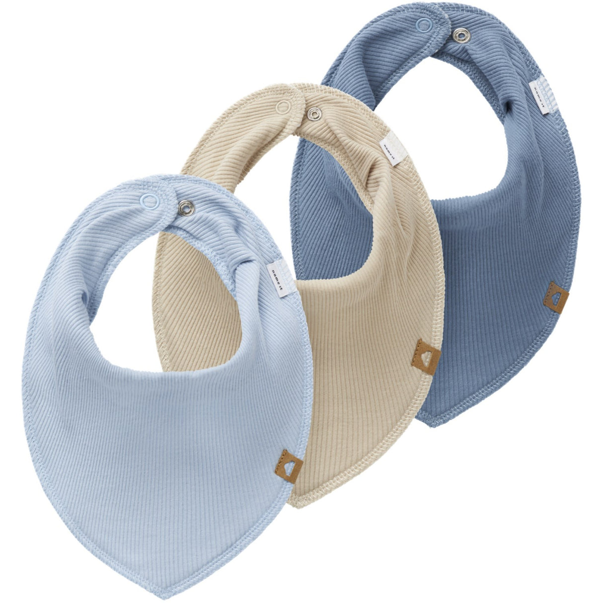 Name It Celestial Blue Yasimfrig 3-Pack Scarf Bib Rib