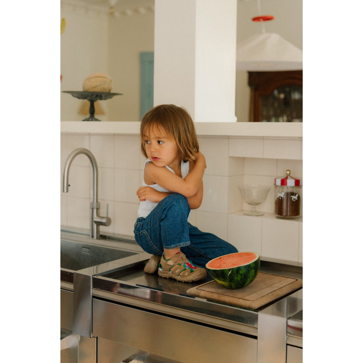 Bisgaard Peanut Brown Trine Kjær X Herbert Velcro Shoe