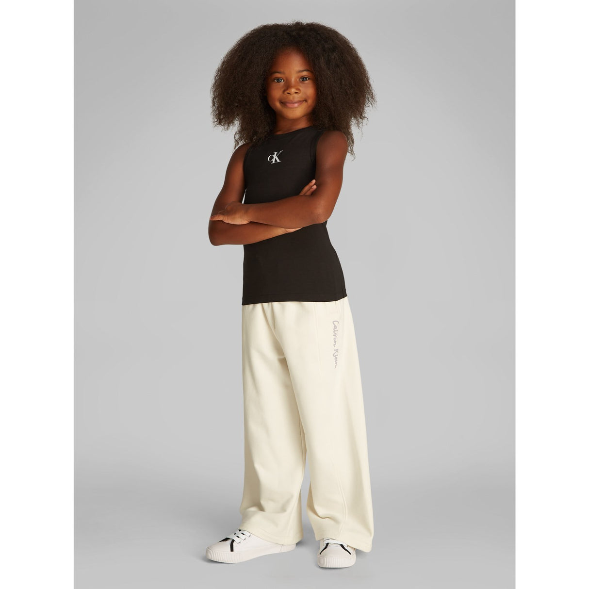 Calvin Klein Ck Black Ck Logo Tank Top