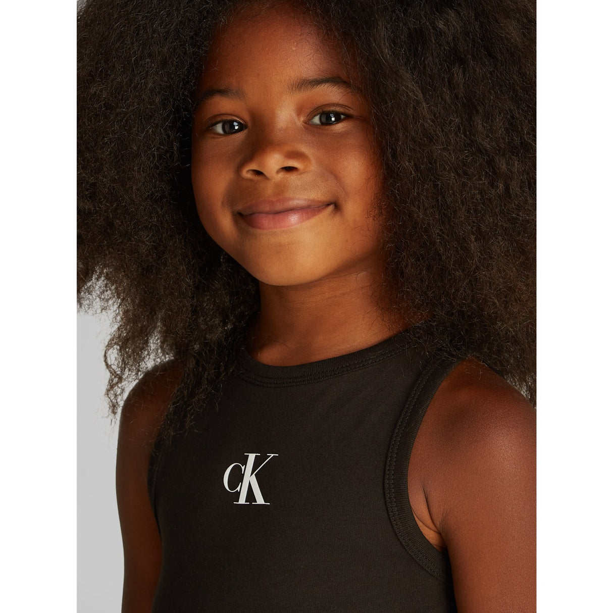Calvin Klein Ck Black Ck Logo Tank Top