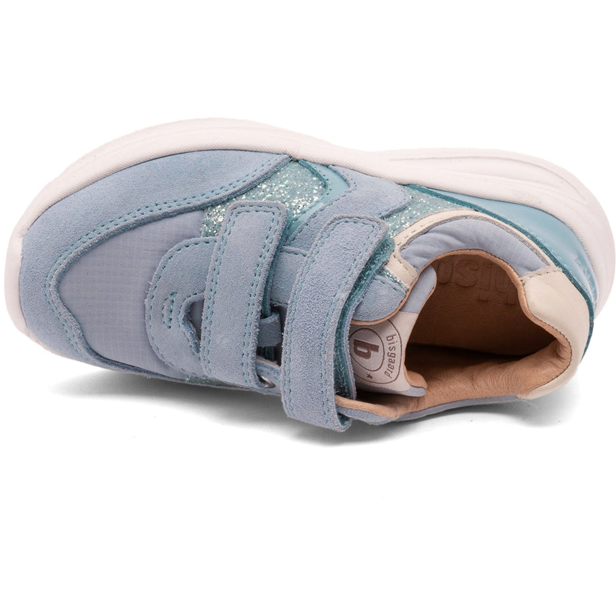 Bisgaard Sky Glitter Yuki Glitter Velcro Shoe