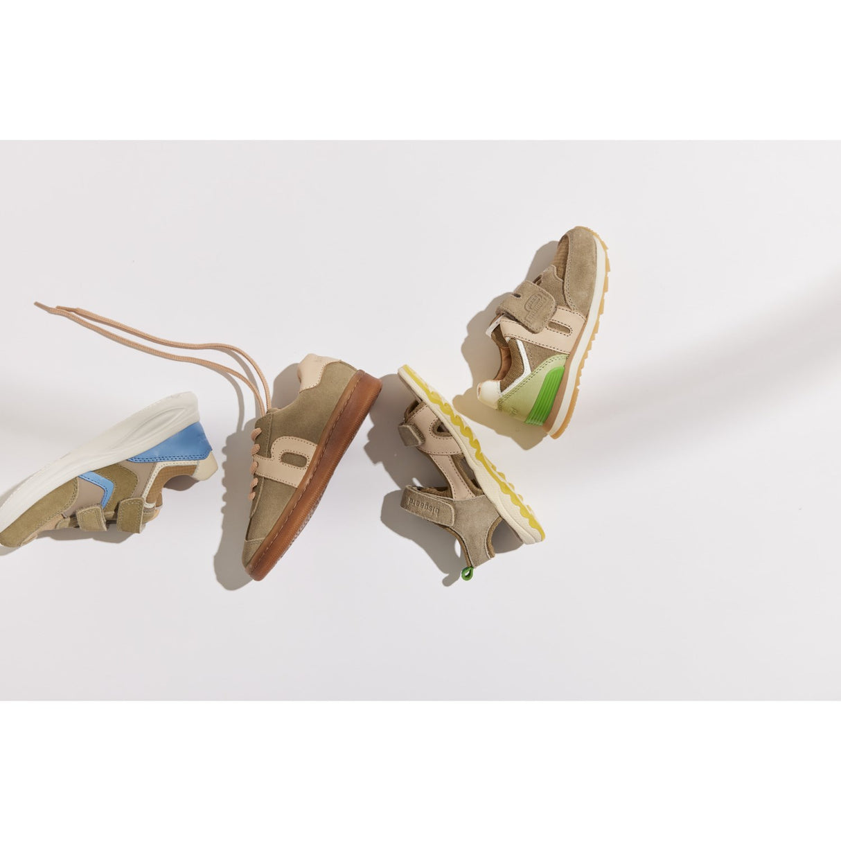 Bisgaard Khaki Winston Velcro Shoe