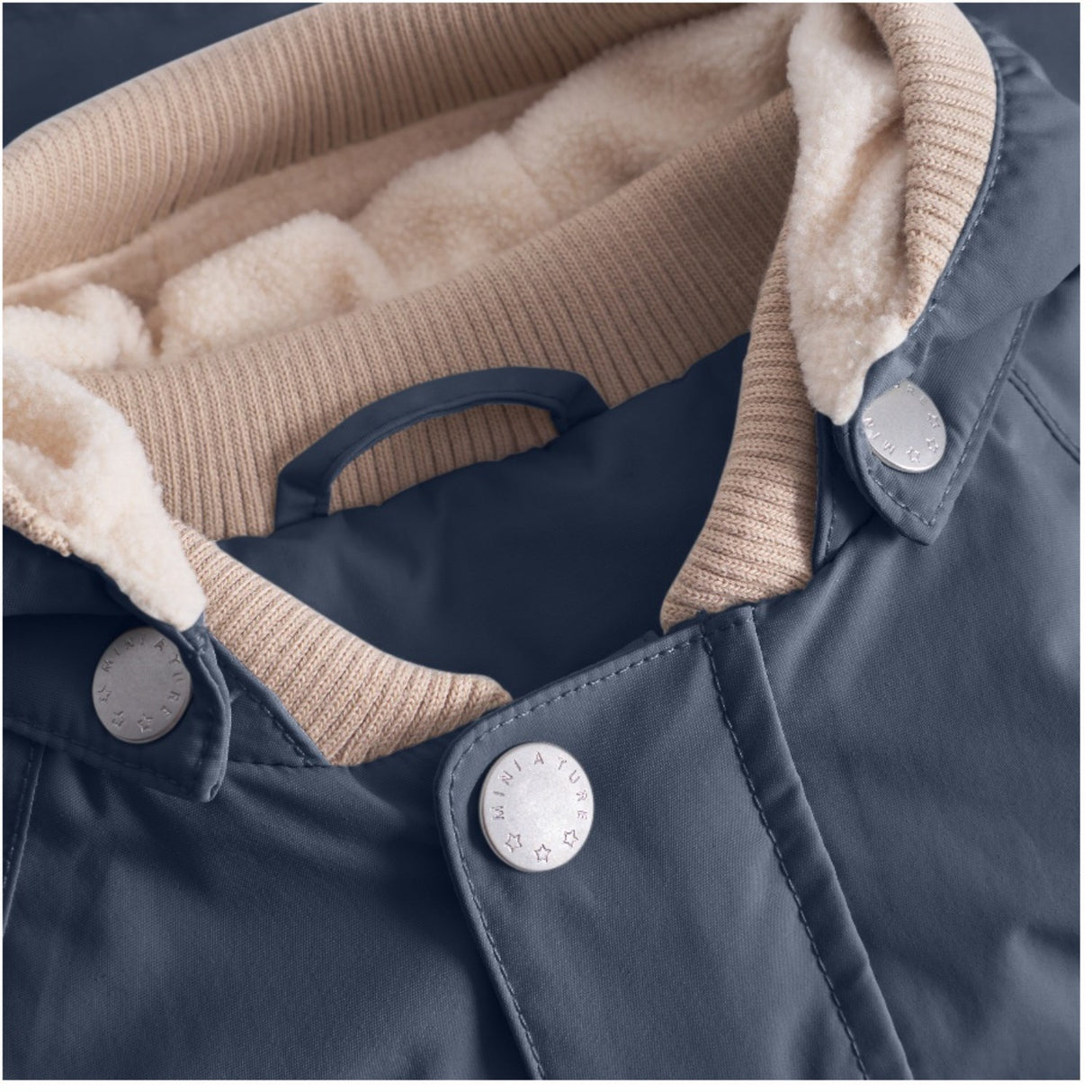 Mini A ture Ombre Blue Wally Fleece Lined Spring Jacket. GRS