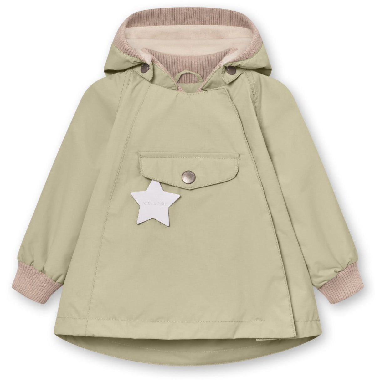 Mini A ture Elm Green Wai Fleece Lined Spring Jacket. GRS