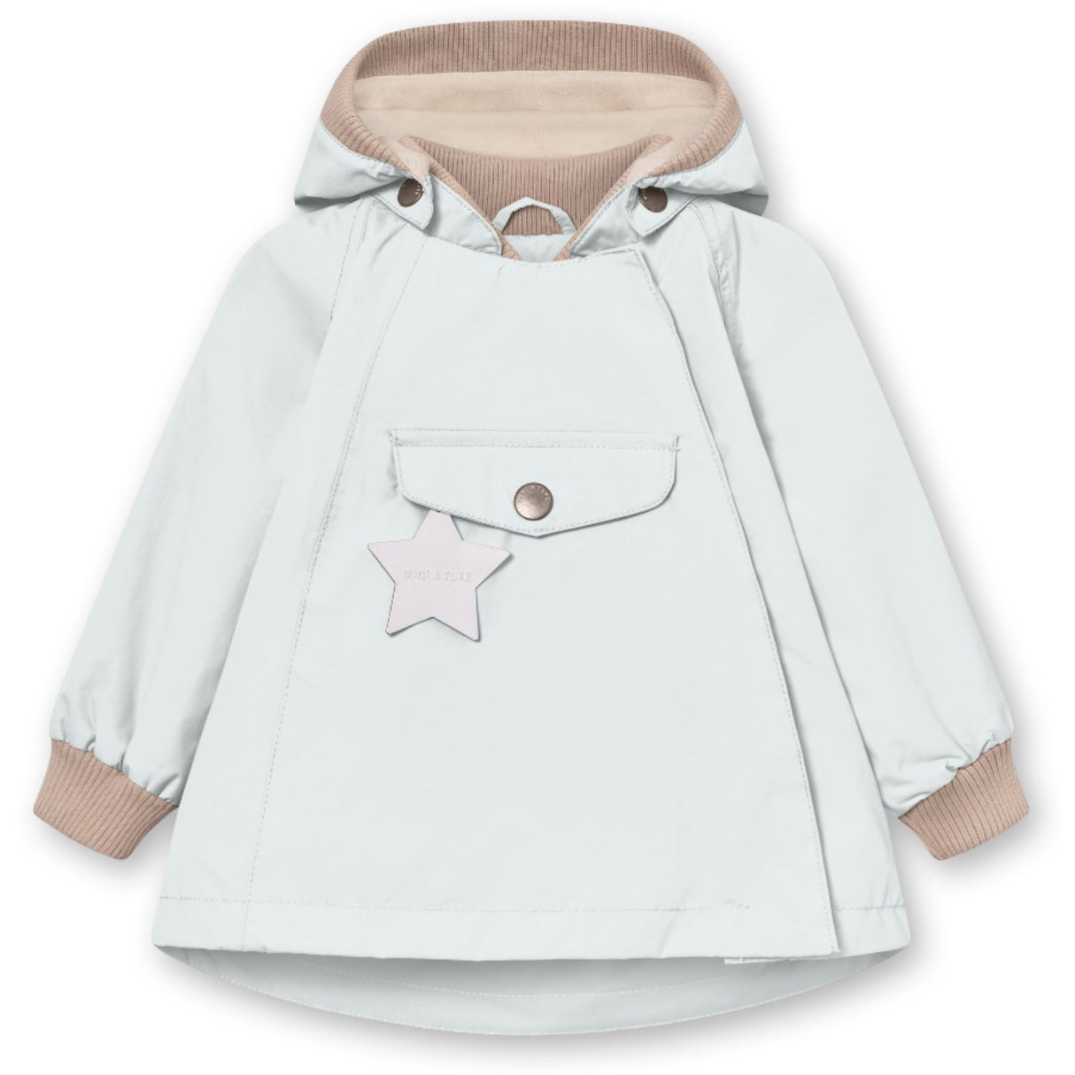 Mini A ture Blue Metal Wai Fleece Lined Spring Jacket. GRS