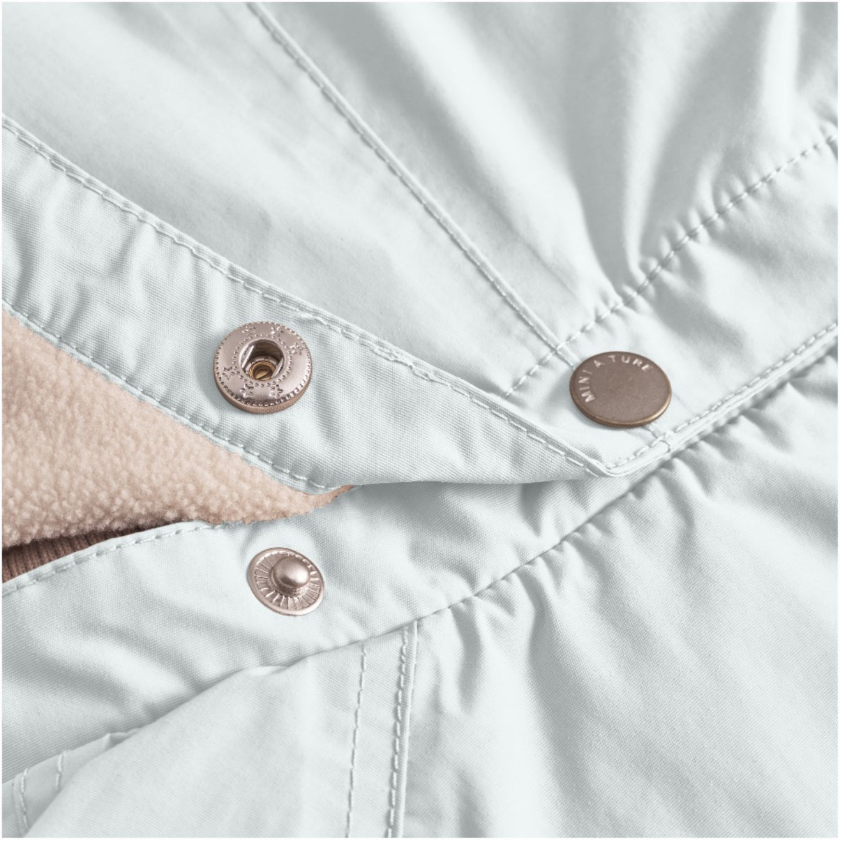 Mini A ture Blue Metal Wai Fleece Lined Spring Jacket. GRS