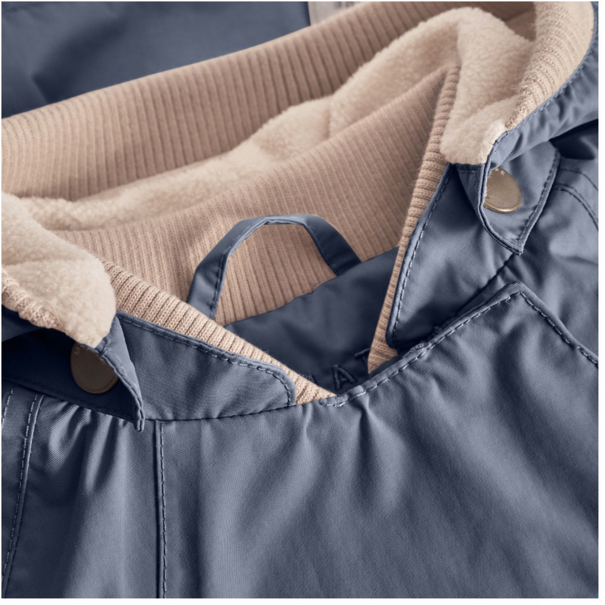 Mini A ture Ombre Blue Wai Fleece Lined Spring Jacket. GRS