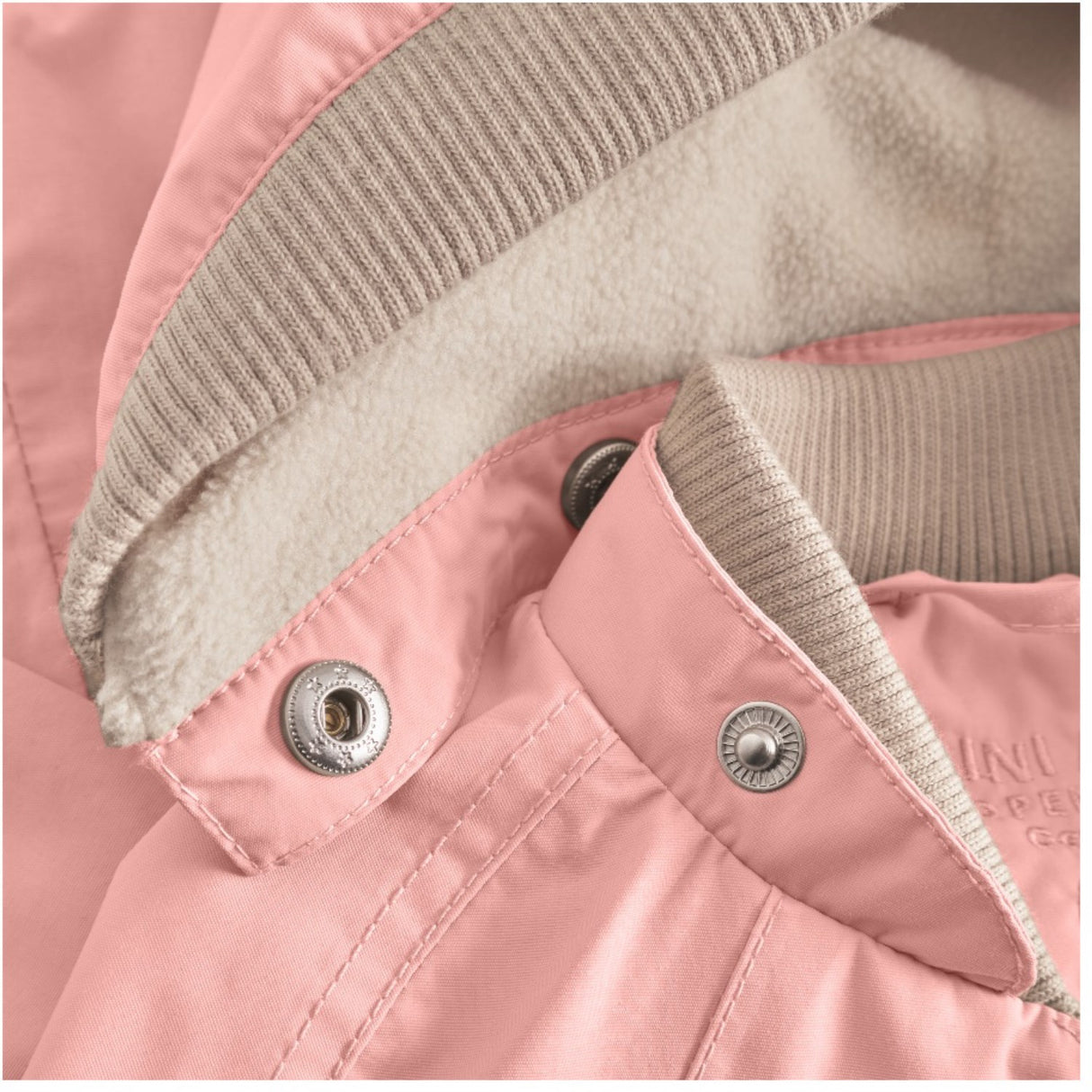 Mini A ture Rose Tan Wai Fleece Lined Spring Jacket. GRS