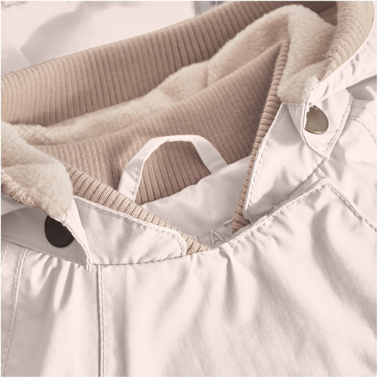 Mini A ture Silver Peony Wai Fleece Lined Spring Jacket. GRS