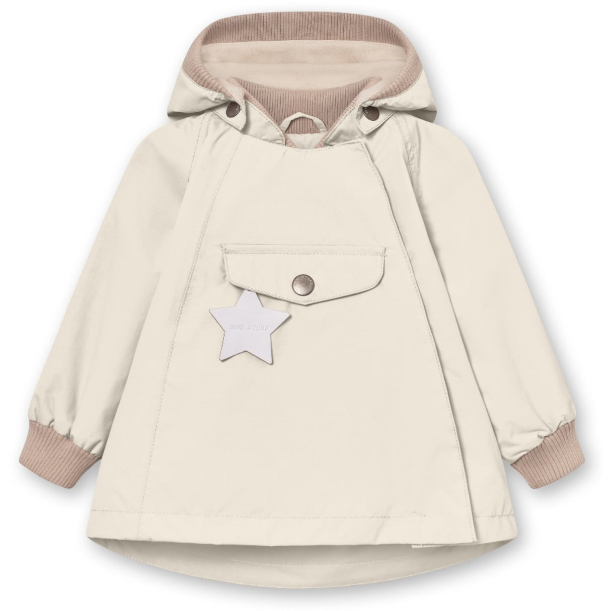 Mini A ture Sandshell Wai Fleece Lined Spring Jacket. GRS