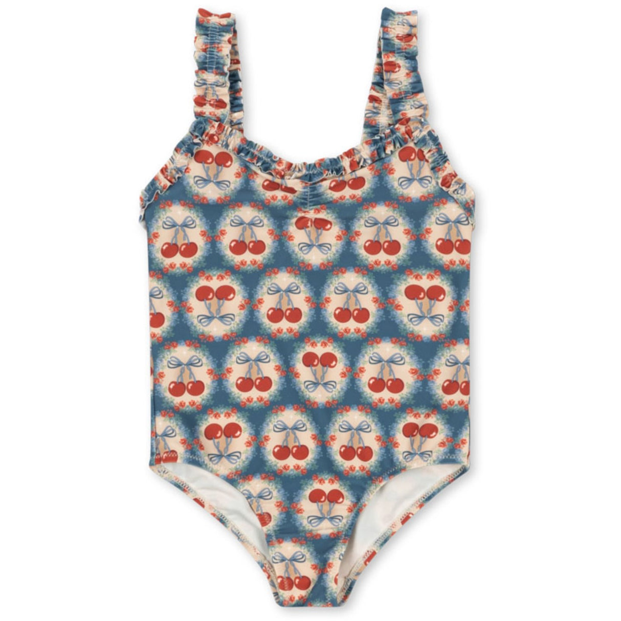 Konges Sløjd Cherry Bow Blue Maya Swimsuit Grs