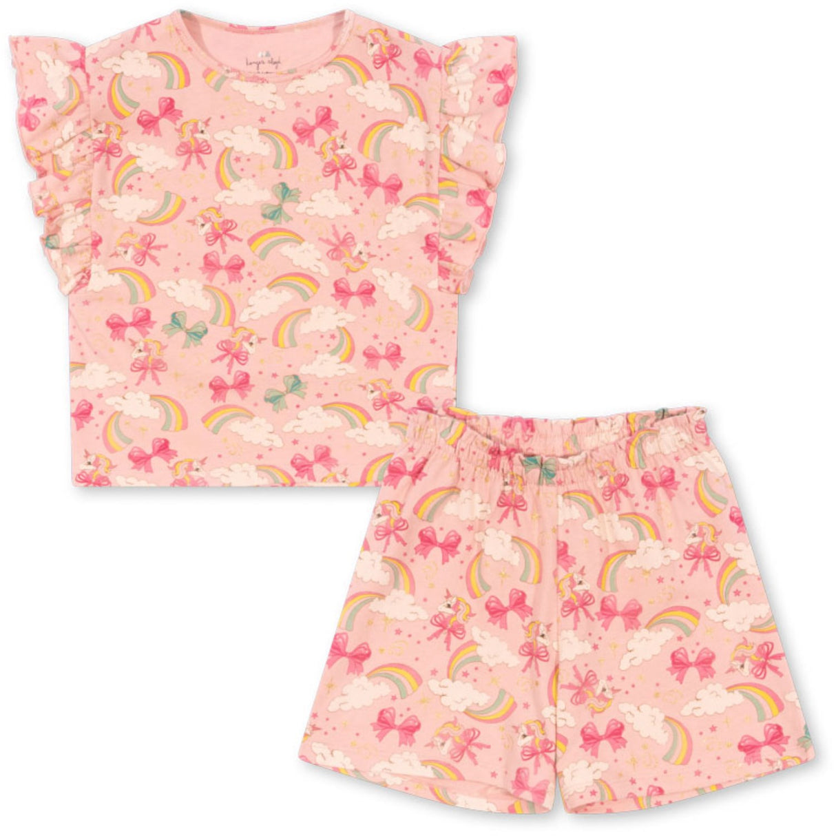 Konges Sløjd Rainbow Bow Lin Frill Set Gots