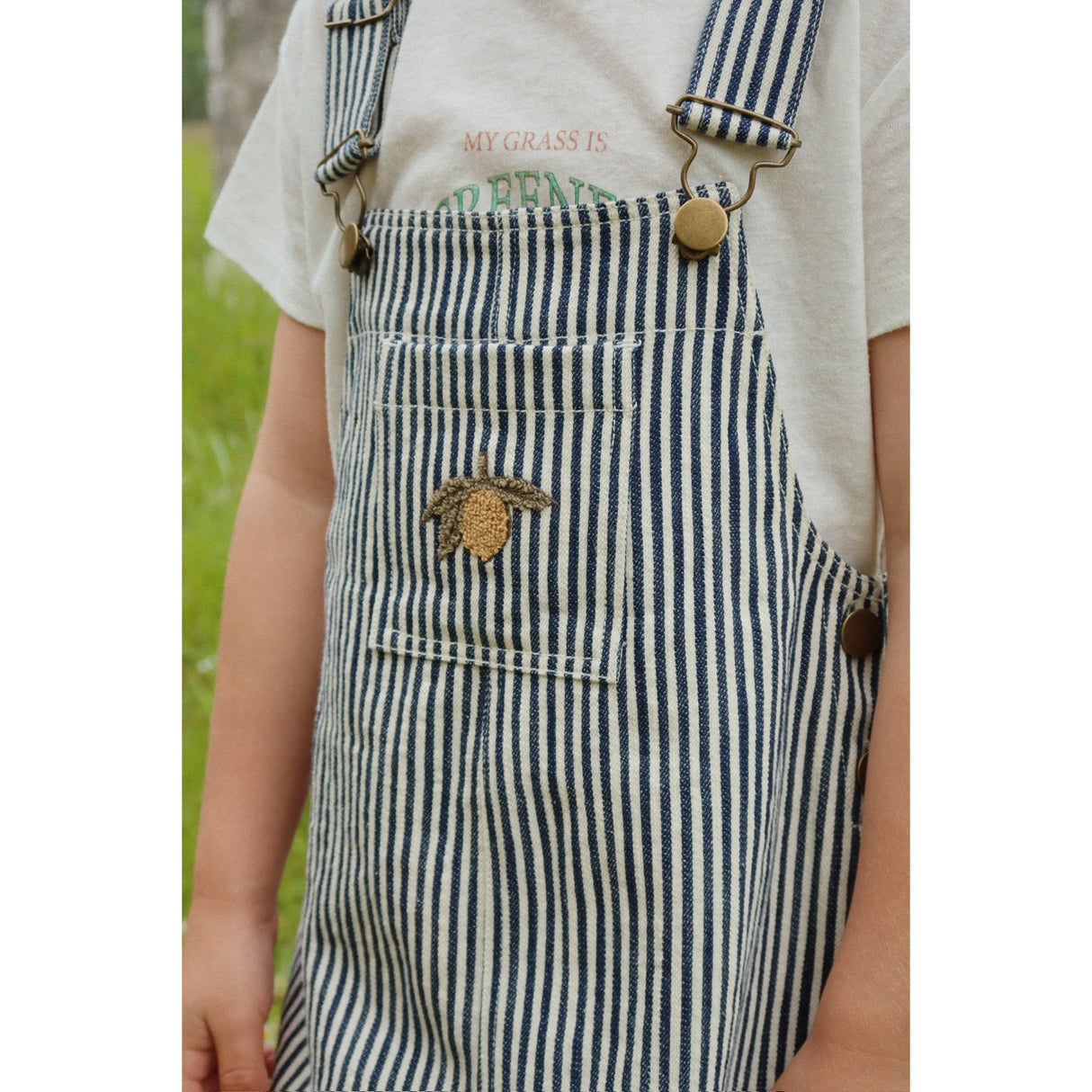 Konges Sløjd Naval Stripe Fender Overalls Gots