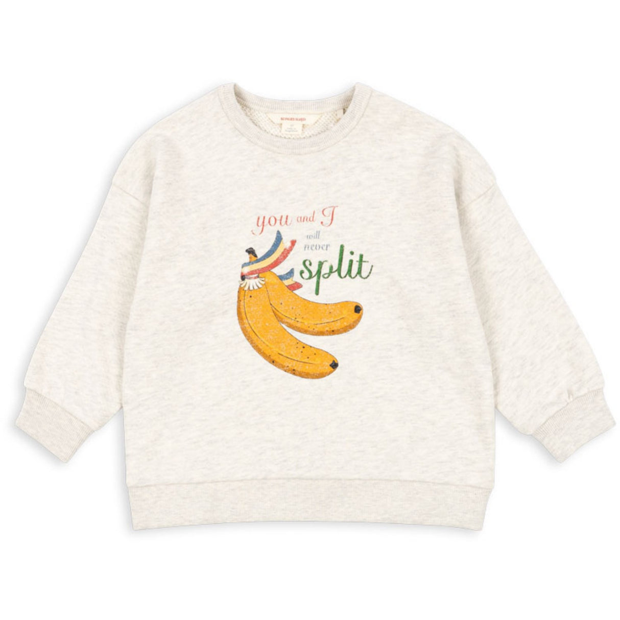 Konges Sløjd Off White Melange Loupy Lou Sweat Shirt Gots
