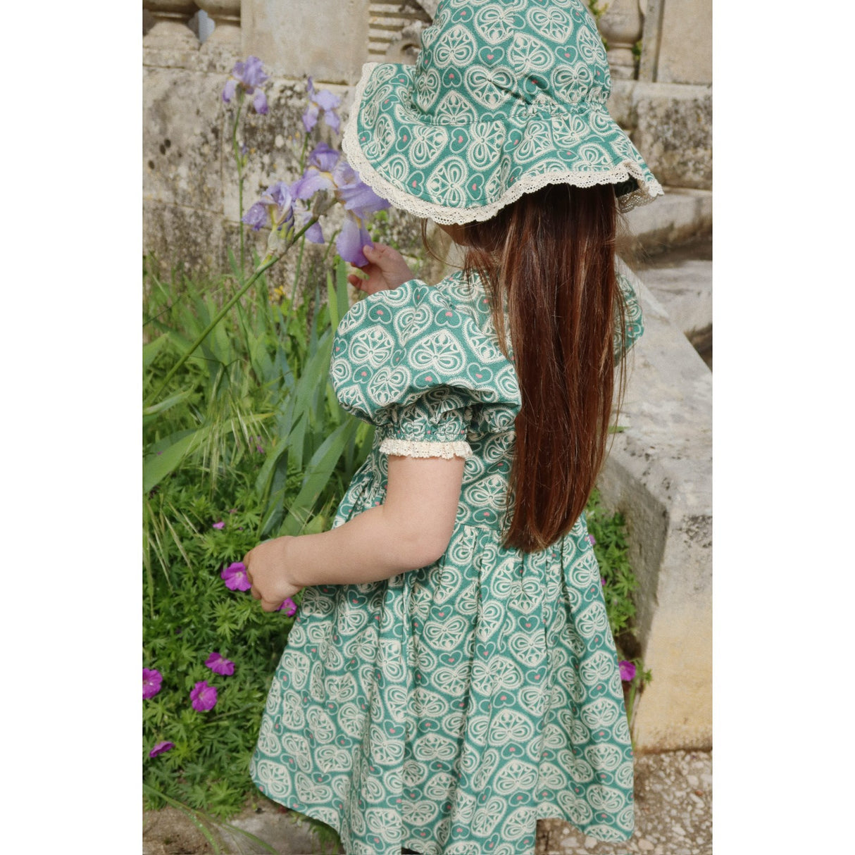 Konges Sløjd Lacy Green Coeur Lace Dress Gots
