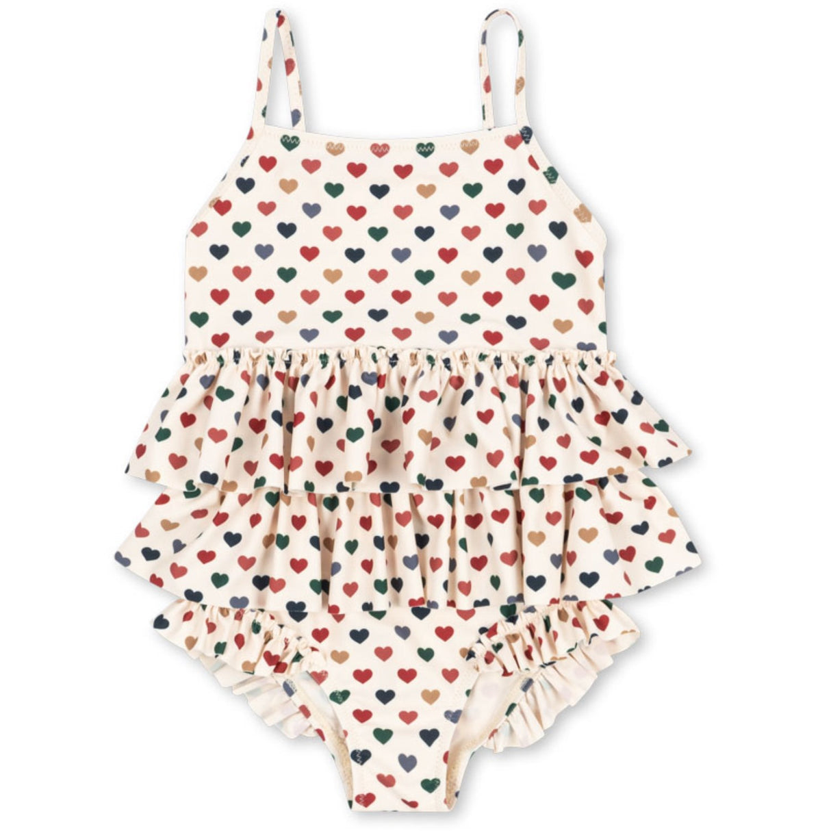 Konges Sløjd Coeur Coloré Manuca Frill Swimsuit Grs