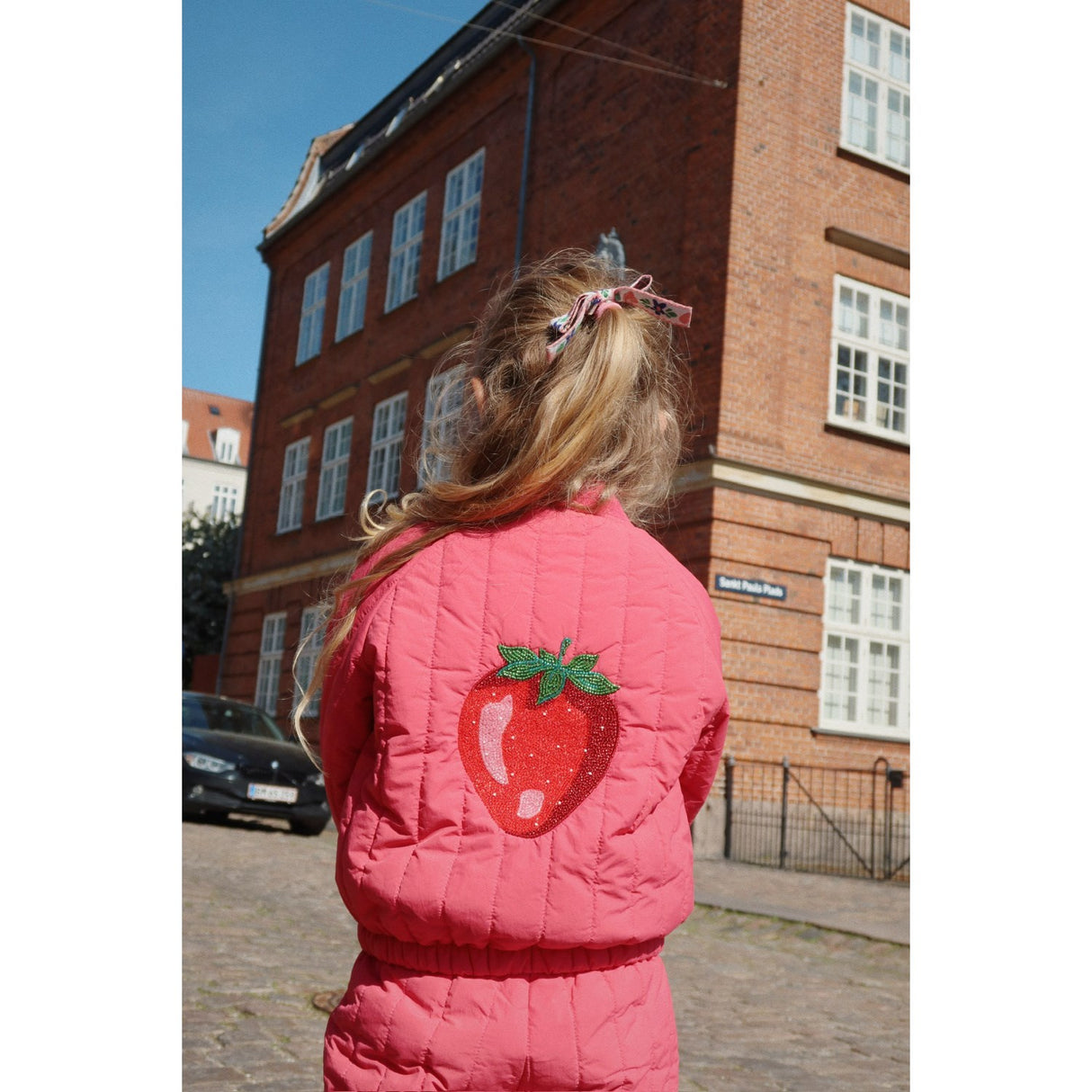 Konges Sløjd Raspberry Wine Juno Sparkle Bomber Jacket