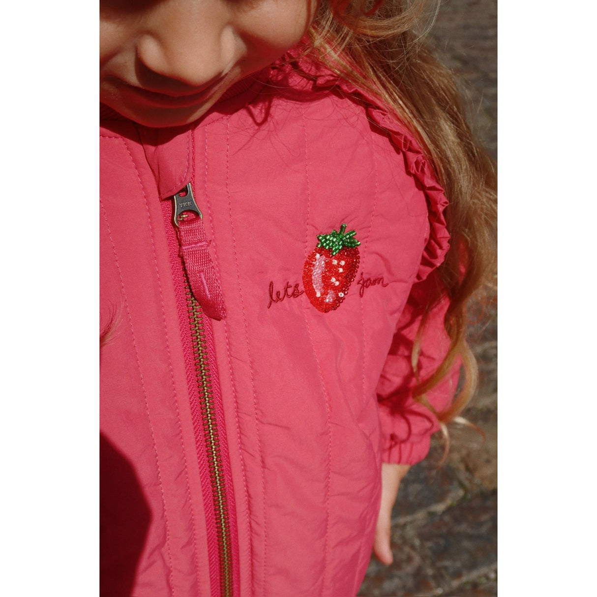 Konges Sløjd Raspberry Wine Juno Sparkle Bomber Jacket