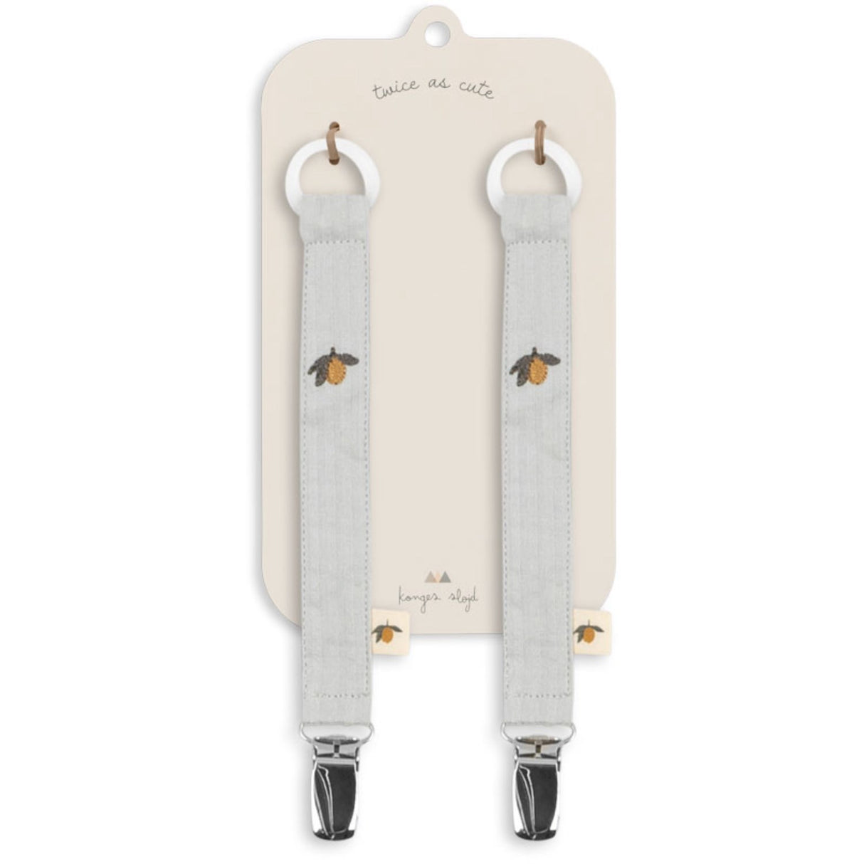 Konges Sløjd High-Rise 2 Pack Seersucker Pacifier Strap