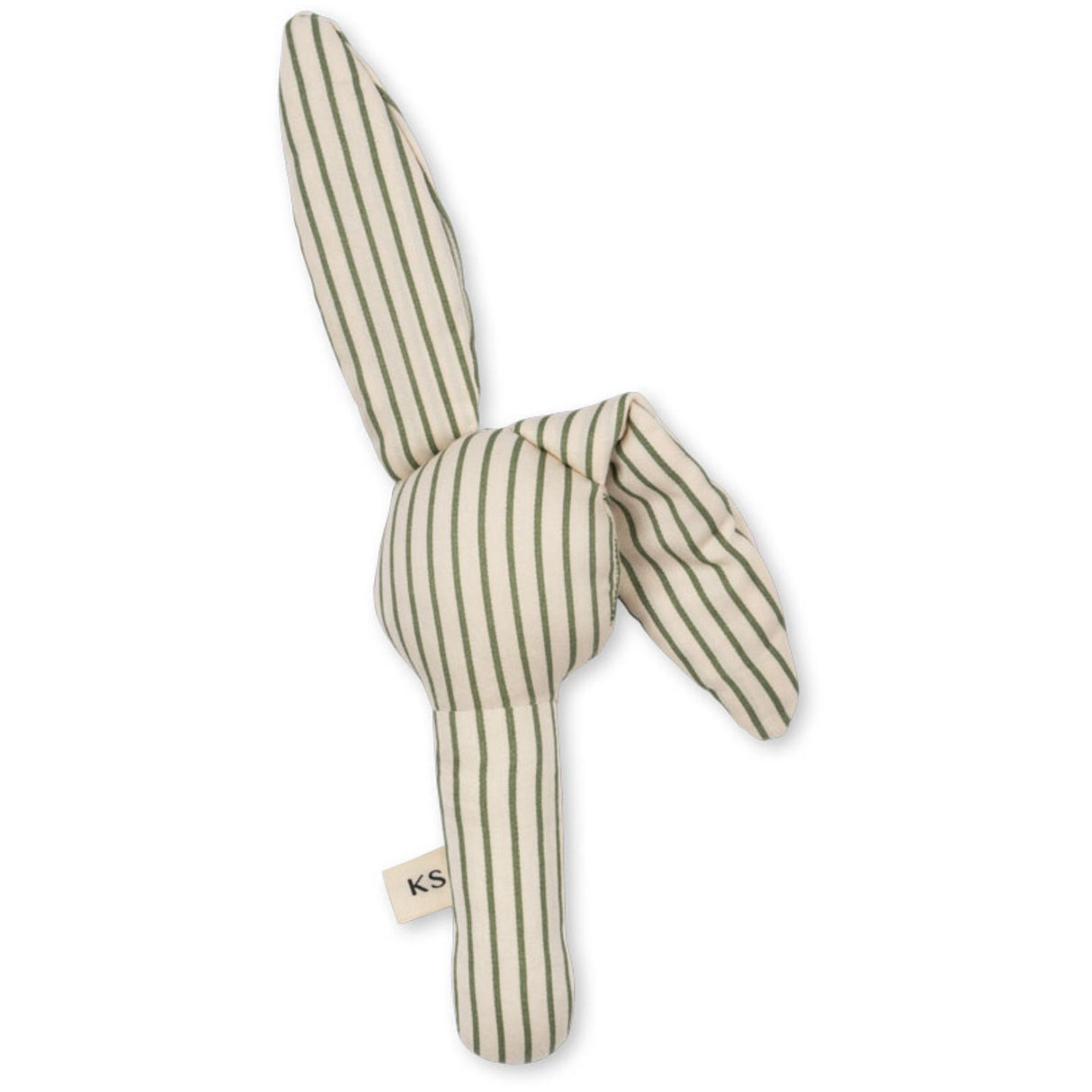 Konges Sløjd Tea Stripe Bunny Hand Rattle