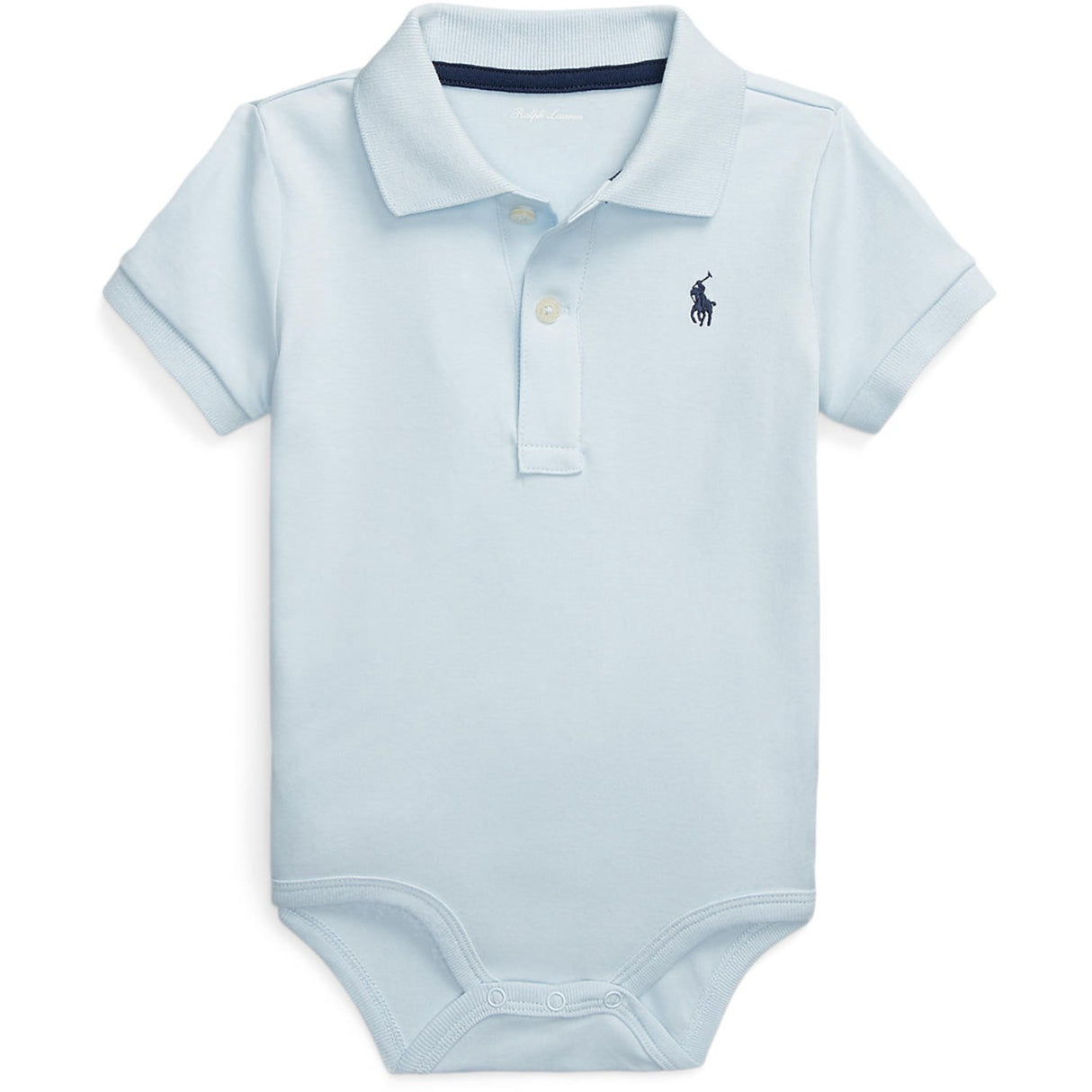 Ralph Lauren Baby Beryl Blue Polo Bodysuit