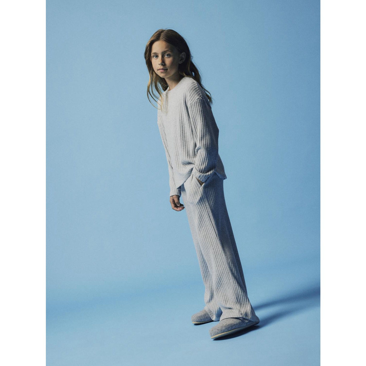 Name It Grey Melange Rikka Wide Pants