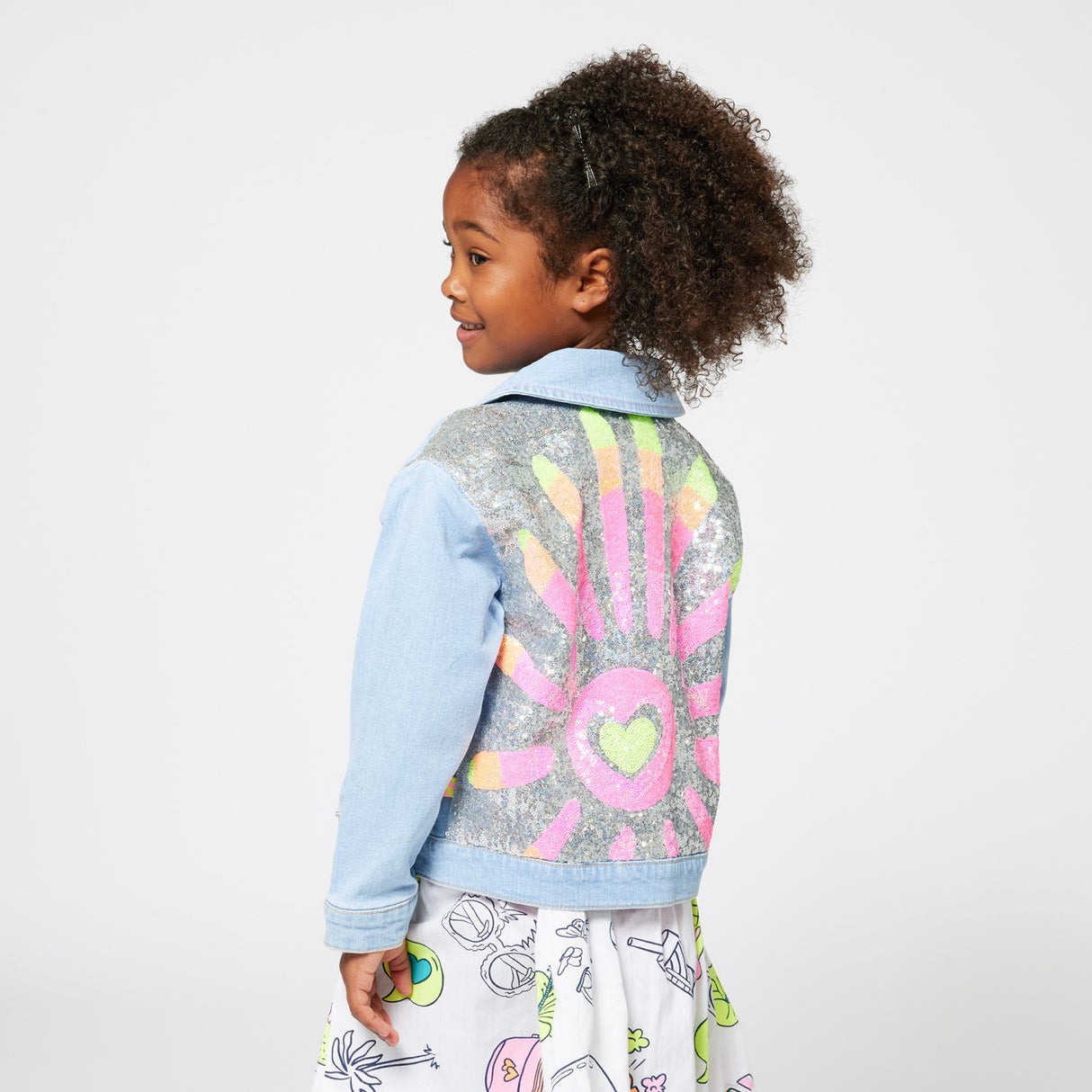 Billieblush Double Stone+Bleach Denim Jacket
