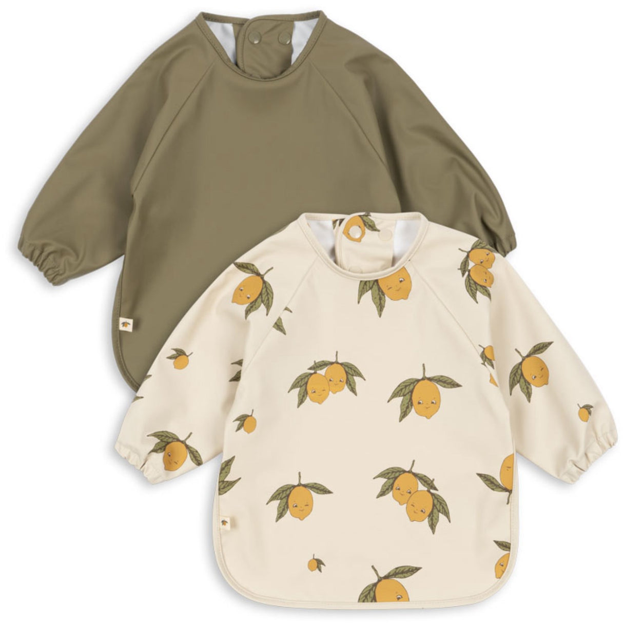 Konges Sløjd Sweet And Sour/Aloe 2 Pack Dinner Bib With Sleeves