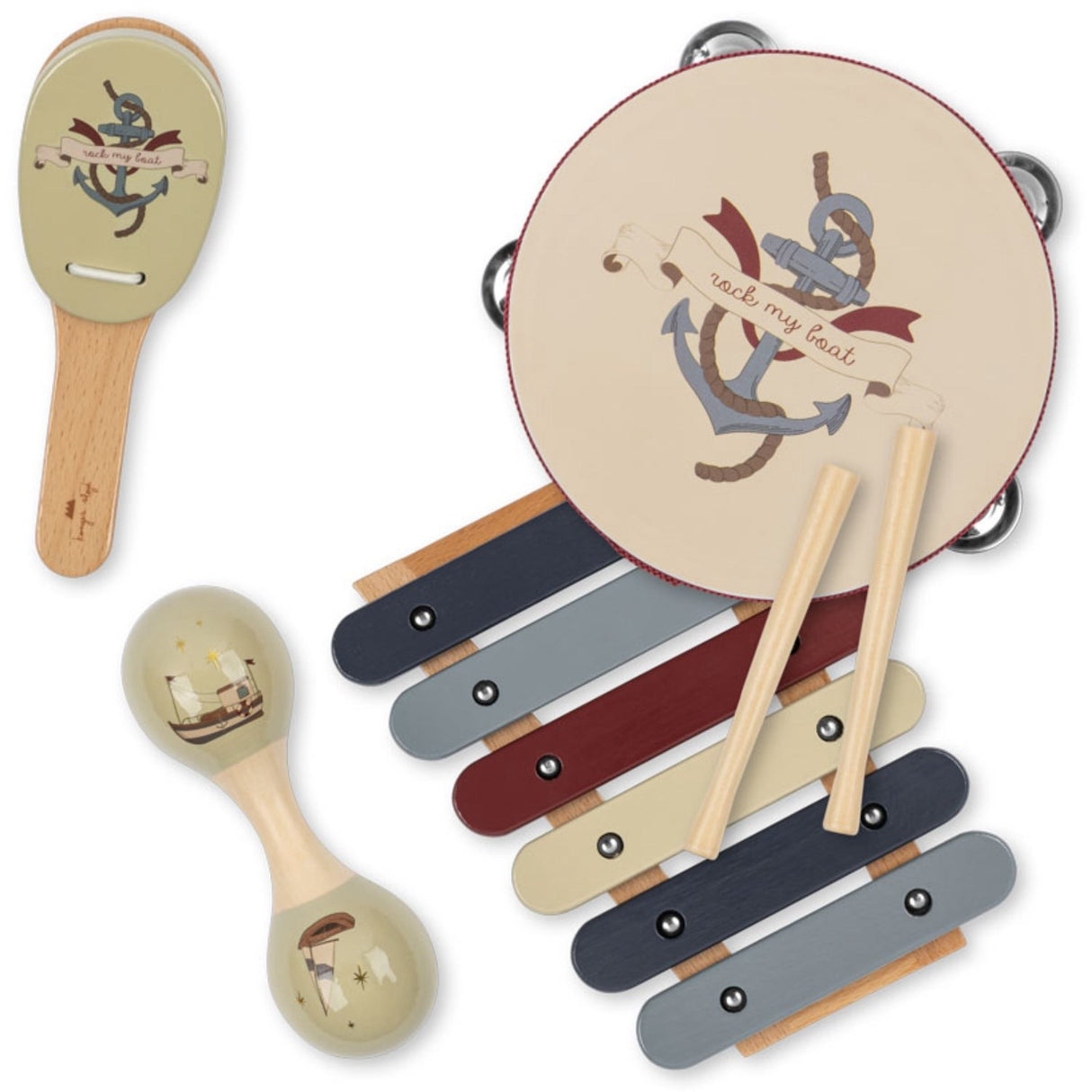 Konges Sløjd Dot/Sailor Wooden Music Sets Fsc