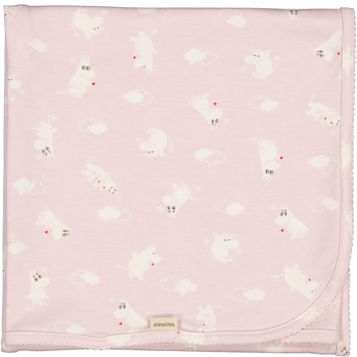 MarMar New Born Modal Smooth Print Rose Moomin Alida Baby Blanket