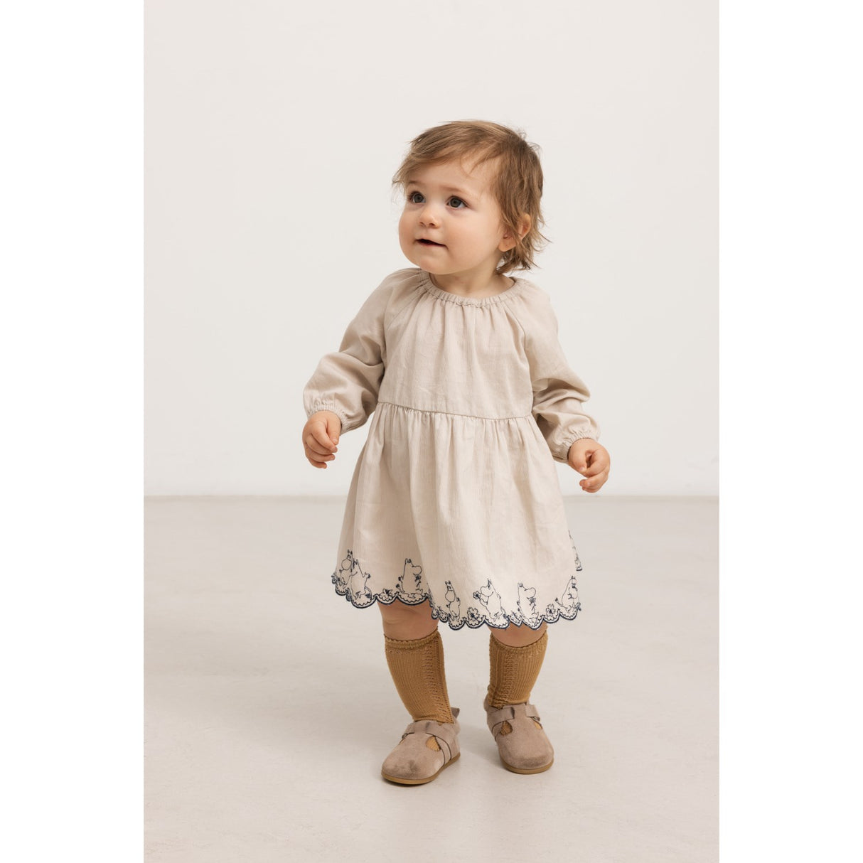 MarMar Cotton Texture Dancing Moomins Dawson B Dress