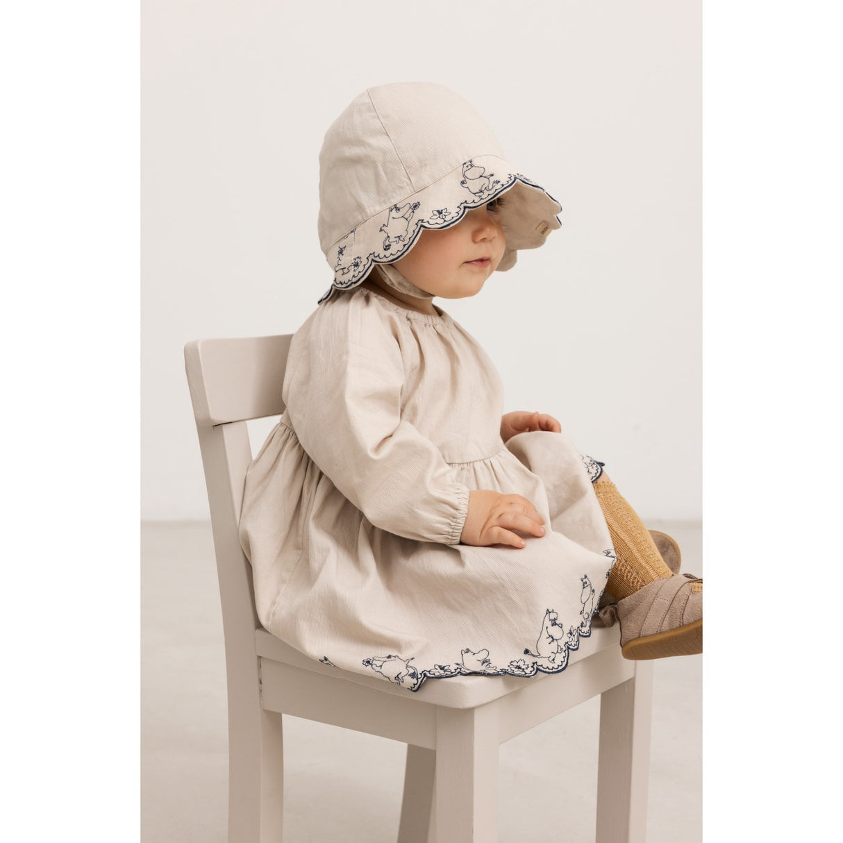 MarMar Cotton Texture Dancing Moomins Dawson B Dress