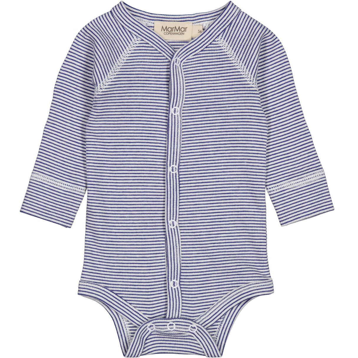 MarMar New Born Modal Fine Rib Blue Stripe Bruno Body