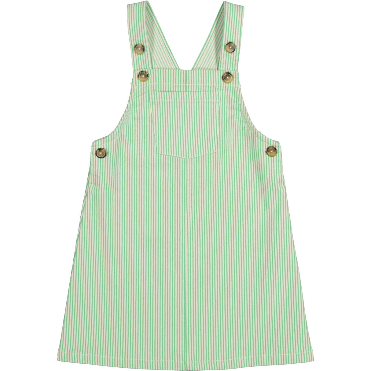 MarMar Soft Denim Cale Green Stripe Dalma Dress